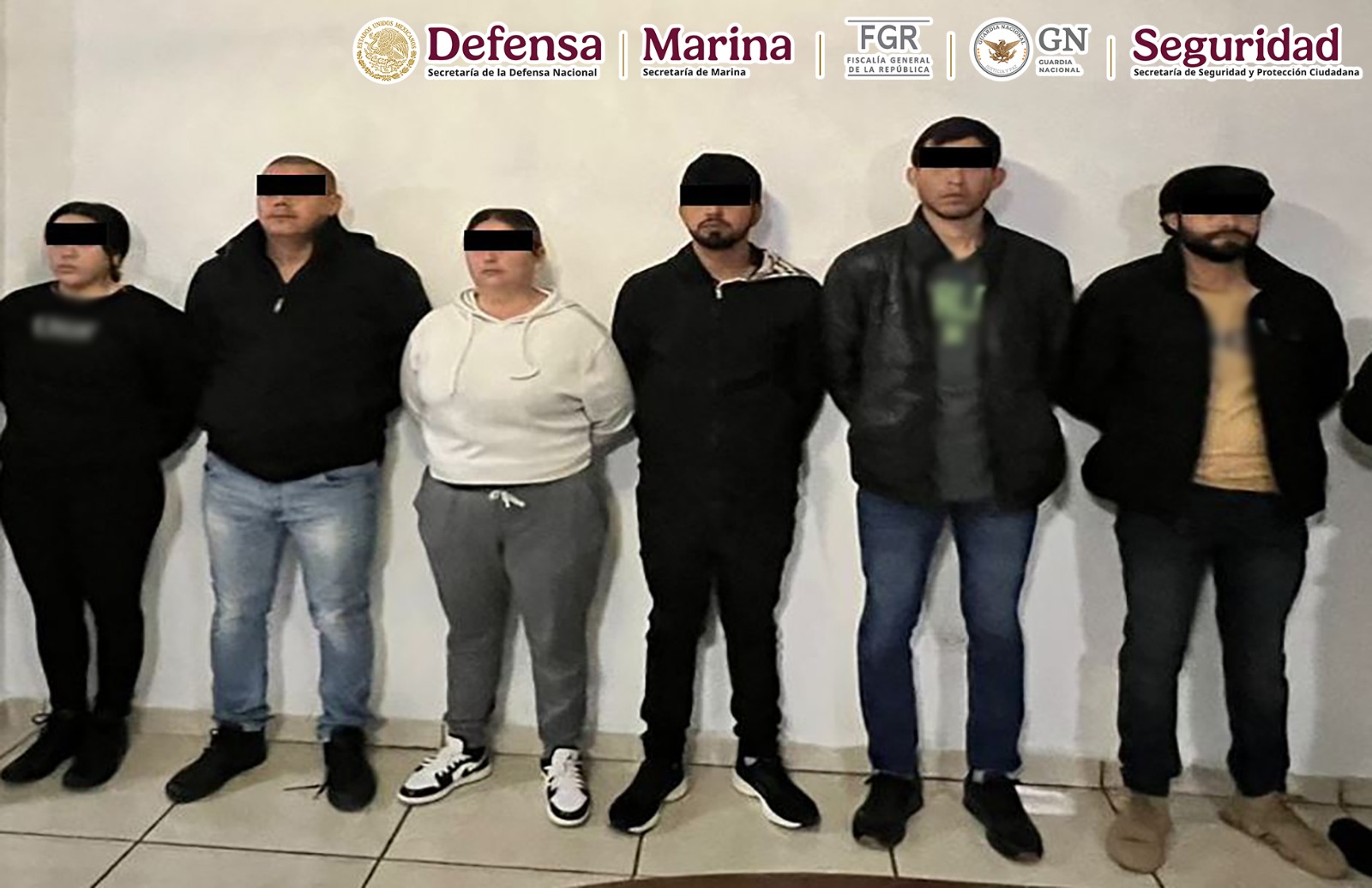 En un cateo en Baja California autoridades federales detienen  a seis personas